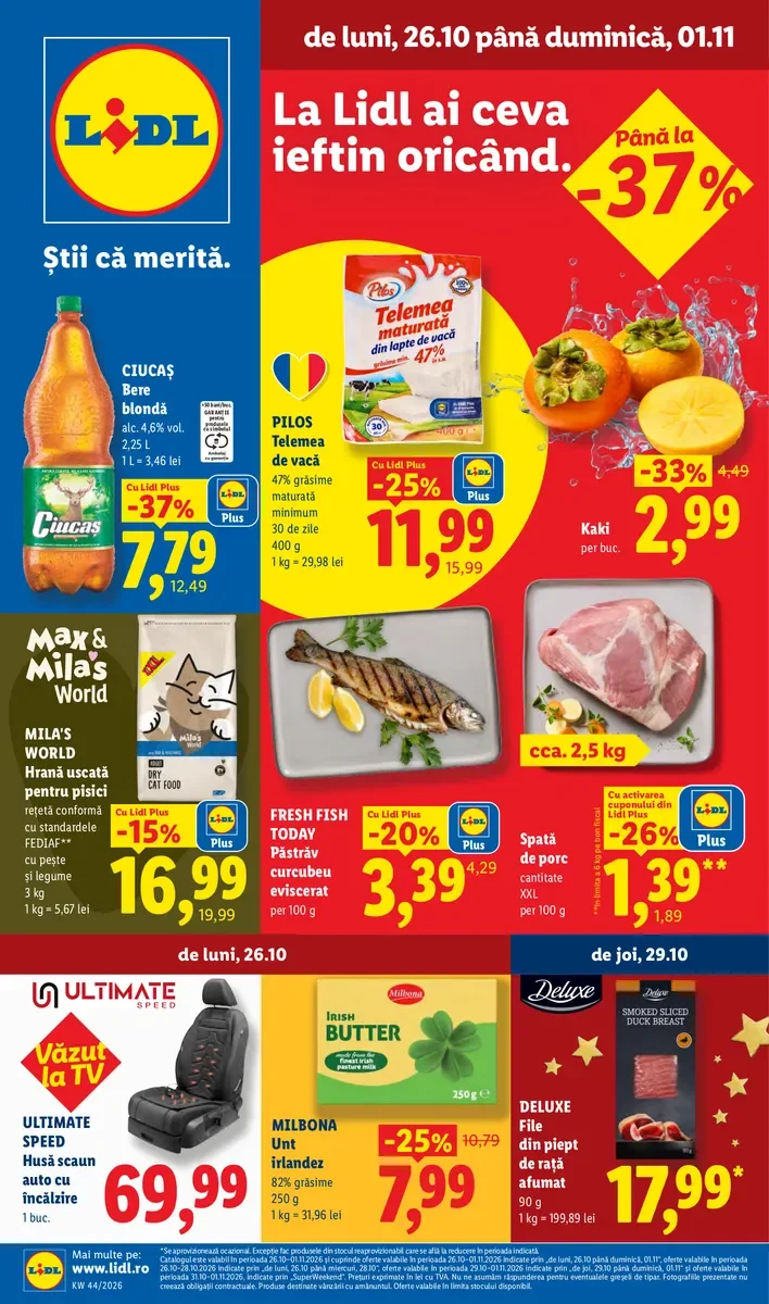 Catalog Lidl 26.10 – 01.11, copertă