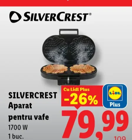 Silvercrest Aparat pentru vafe 1700 W
