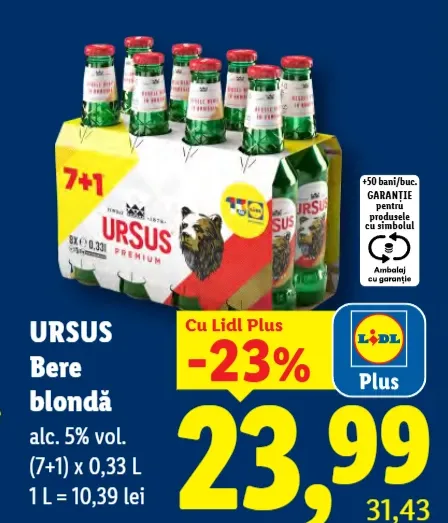 Ursus Bere blondă