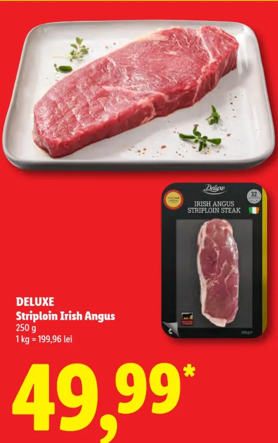 Deluxe Striploin Irish Angus