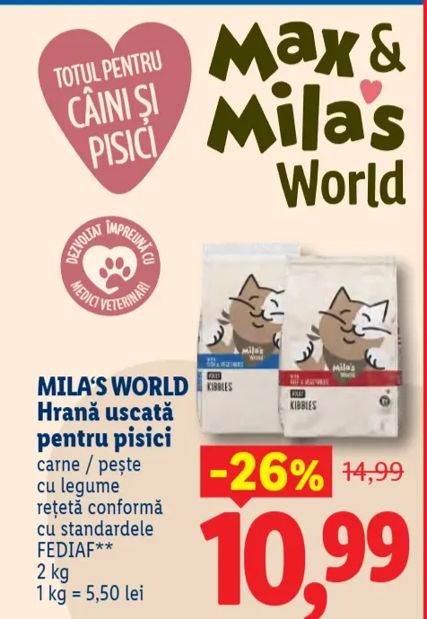 Mila's World Hrană uscată pentru pisici