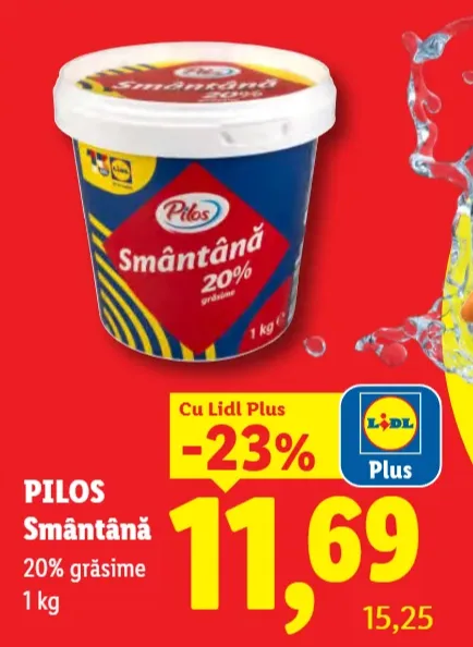Pilos Smântână 20% grăsime