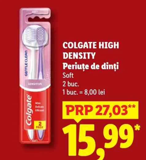 Colgate High Density Periuță de dinți Soft